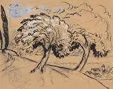 Blühender Baum by Marianne von Werefkin, gouache, sold Dec 2015