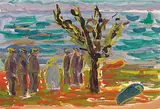 Am Strand by Marianne von Werefkin, gouache, sold Dec 2015