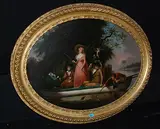 Kopie Fröhliche Gesellschaft beim Angeln by George Morland, oil, offered Dec 2015