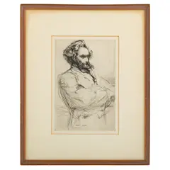 Untitled by James Abbott McNeill Whistler, Etching, sold Dec 2024