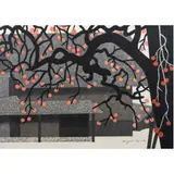 Persimmon Aizu by Kiyoshi Saitō, 1973, woodcut in colors, sold Jan 2024