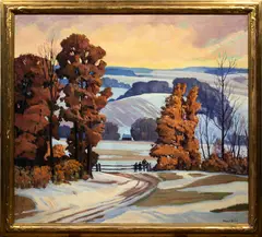 Untitled by Marques E. Reitzel, oil on canvas, sold Jan 2024