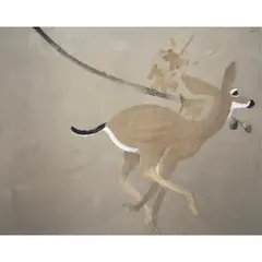 Doe Galloping by Bryan Wilson, 1965, oil on canvas, sold Jan 2024