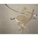 Doe Galloping by Bryan Wilson, 1965, oil on canvas, sold Jan 2024