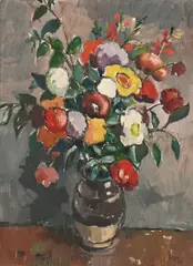 Still Life with Wild Flowers by Gregoire Boonzaier, oil on canvas, sold Mar 2026