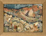 Landscape I by Hardus Koekemoer, acrylic on board, sold Mar 2026