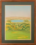Landscape Scene by Jane Frielicher, 1975, Lithograph in Colors, sold Apr 2025