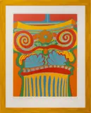 Ionthian Involute Upwardium by Clayton Pond, 1974, Screenprint in Colors, sold Apr 2025