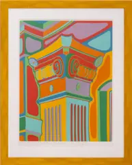 Inverticomerum Squaredoronic by Clayton Pond, 1974, Screenprint in Colors, sold Apr 2025