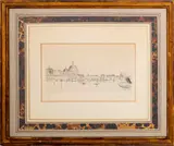 Venice CItyscape by Renzo Nissim, Etching, sold Apr 2025