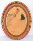 Lou Lou by Louis Icart, Etching in Colors, sold Apr 2025