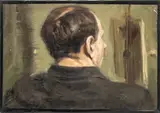 Figure Head Study by Ivan Schuler, 1910, Oil on Canvas, sold Apr 2025