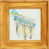 Architectural Composition by Adam Van Doren, Mixed Media on Paper, sold Apr 2025