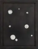 Diamond w/ Dots by David Goerk, 1990, Oil on Board, sold Apr 2025