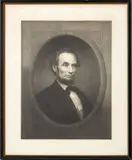 Portrait of Abraham Lincoln by William Edgar Marshall, Engraving, sold Apr 2025