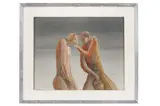 Untitled by Inigo Villalonga, oil on board, offered Jun 2022