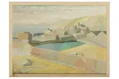 Untitled by Ann Ryves, oil on board, offered Jun 2022