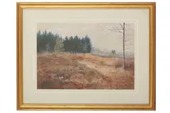 Untitled by Frank Wallace, watercolour and bodycolour, offered Jun 2022