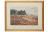Untitled by Frank Wallace, watercolour and bodycolour, offered Jun 2022
