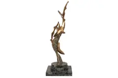 A limited edition bronze sculture, 1977 'thresher sharks' by John Mulvey, BRONZE, offered Jun 2022