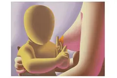 Untitled by Mark Kostabi, oil on canvas, offered Jun 2022