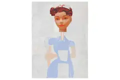 Untitled by Stuart Cumberland, acrylic & collage on linen, offered Jun 2022
