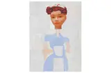 Untitled by Stuart Cumberland, acrylic & collage on linen, offered Jun 2022