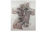 Untitled by Bom.K, acrylic on canvas, offered Jun 2022