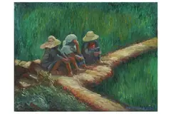 Untitled by Arman de Leon, oil on canvas, offered Jun 2022
