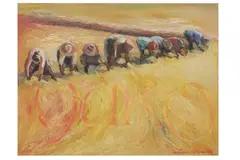Untitled by Arman de Leon, oil on canvas, offered Jun 2022