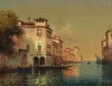 On the grand Canal by Noël Georges Bouvard, Oil on canvas, offered Jul 2019