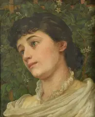 The late Mrs by Edith Corbet, 1879, Oil on paper laid down to canvas, sold Jul 2019