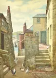 Down to the bay, St by Elias Bancroft, 1890, Oil on board, sold Jul 2019