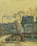 Pont de l'Archevêché by Gustave Madelain, 1930, Oil on canvas Indistinctly signed and dated, sold Jul 2019
