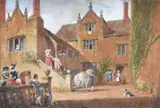 Borwick Hall, Lancaster Watercolour Signed and dated 1873 lower right 32 x 48cm (12½ x 18¾ in.) by Joseph Nash, 1873, Watercolour, offered Jul 2019