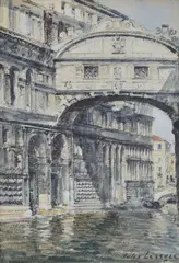 The Ducal Palace by Jules Lessore, Watercolour, a pair Both signed lower right Each, offered Jul 2019