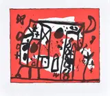 Bull's Moon by Alan Davie, Screenprint in colours, offered Jul 2019