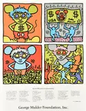 Keith and Andy and Andy Mouse Screenprint in colours, 1986 Sheet: 100.5 x 77.5cm (39½ x 30½ in.) Unframed by Keith Haring, Screenprint in colours, offered Jul 2019