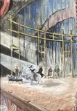 Royal Opera House, Covent Garden, Fonteyn and Nureyev, in Marguerite and Armand by Moira Hoddell, ink and watercolour, sold Jul 2021