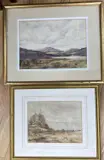 Landscape with fortification by George Edward Horton, watercolour, sold Jul 2021