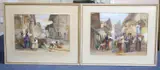 Alpine market scenespair of watercoloursboth by John Absolon, watercolor, sold Jul 2021