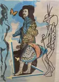 Courtier Asasove, 1976 by Salvador Dalí, lithograph, sold Jul 2021