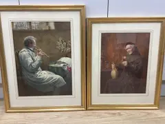 A flautist by Henry Terry, watercolor, sold Jul 2021