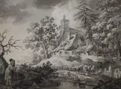 Monochrome by Samuel Hieronymus Grimm, watercolour, sold Jul 2021