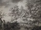 Monochrome by Samuel Hieronymus Grimm, watercolour, sold Jul 2021
