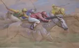 The Grey’s Coming Through Now by Barrie Linklater, watercolour, sold Jul 2021
