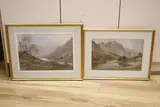 Mountain landscapes by Edward Arden, watercolor, sold Jul 2021