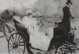 Drypoint etching by Edgar Chahine, etching, sold Jul 2021