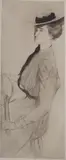 Drypoint etching by Edgar Chahine, etching, sold Jul 2021