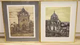 Piazza Armernia, 47/100 and Noto III, 16/100 by Richard Beer, pencil, sold Jul 2021
